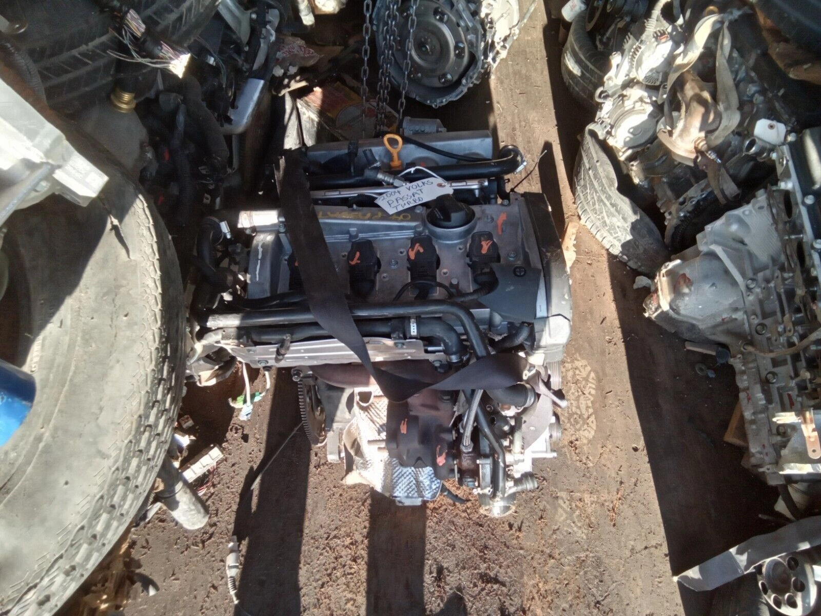 01 02 03 04 05 VOLKSWAGEN PASSAT 1.8L W/TURBO VIN D ENGINE MOTOR ASSEMBLY- 121K