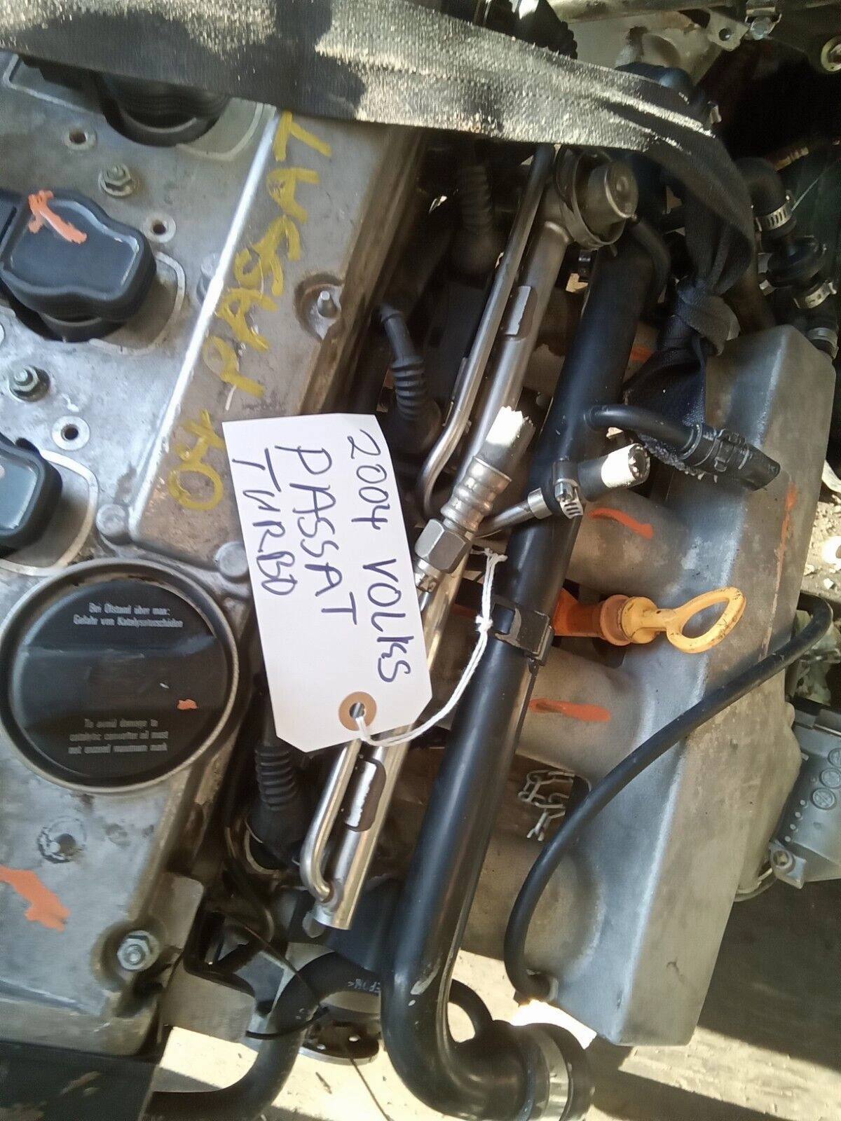 01 02 03 04 05 VOLKSWAGEN PASSAT 1.8L W/TURBO VIN D ENGINE MOTOR ASSEMBLY- 121K