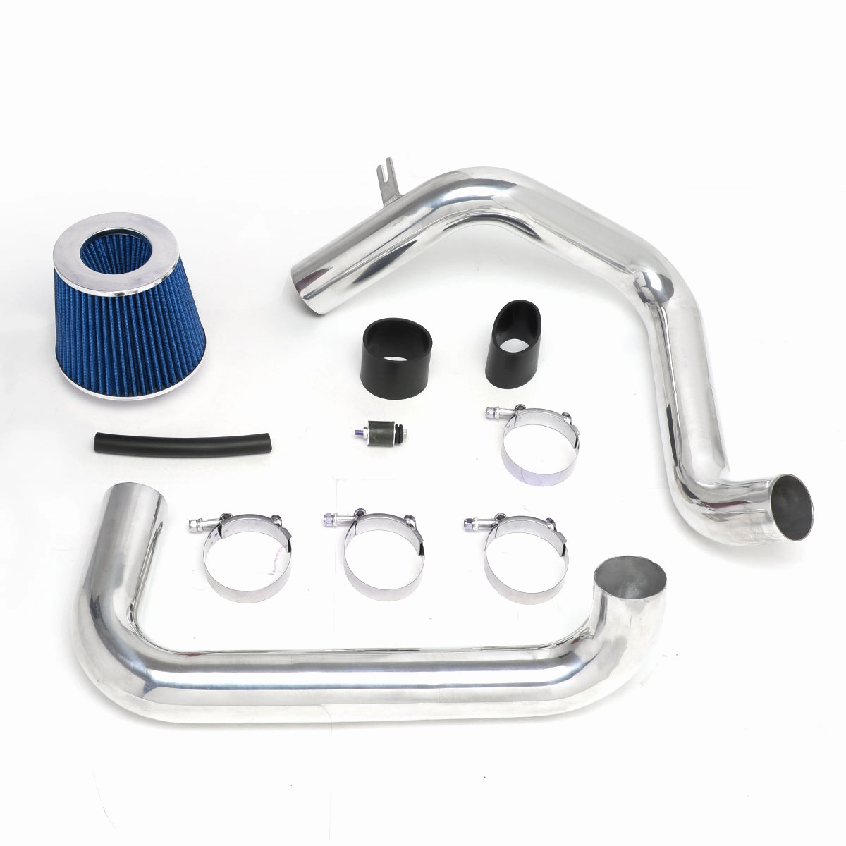 01-05 Honda Civic 1.7L Aluminum Cold Air Intake w/Blue Cone Filter