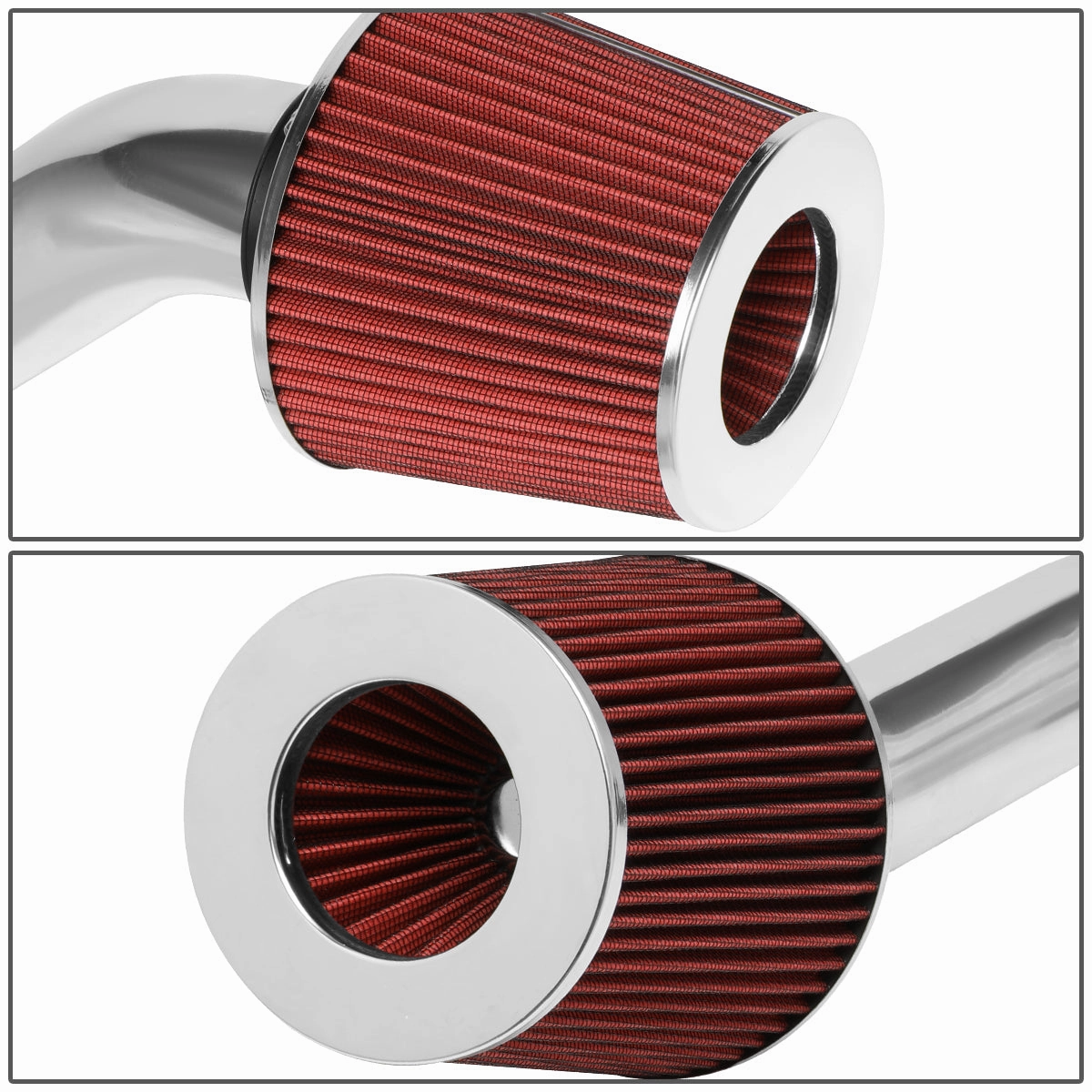 02-06 Nissan Sentra 2.5 L Aluminum Cold Air Intake w/Red Cone Filter
