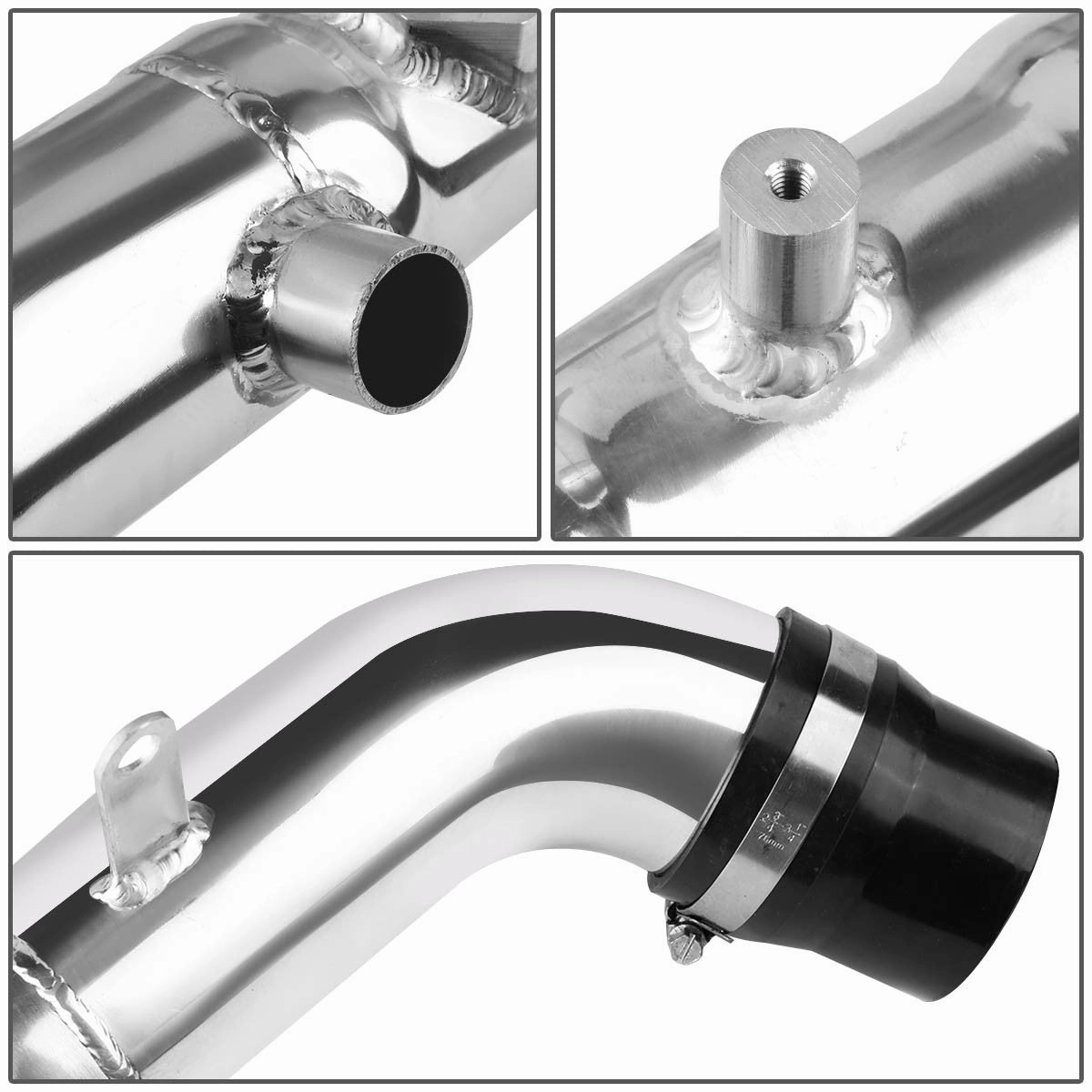 02-06 Toyota Camry Solara 2.4L L4 Black Cold Air Intake w/Heat Shield Cone Filter