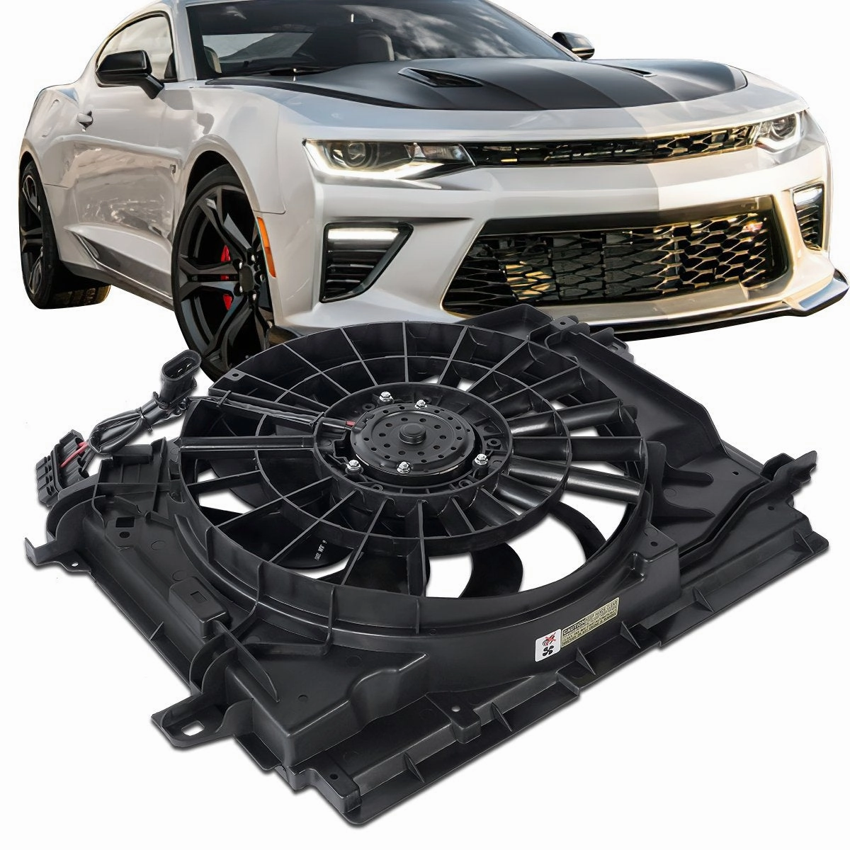 05-13 Chevy Corvette 6.0L 6.2L Radiator Cooling Fan Assembly - GM3115202