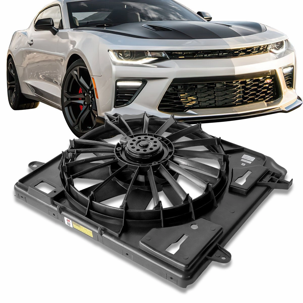 07-11 Jeep Wrangler 3.8L Radiator Cooling Fan Assembly - CH3112110