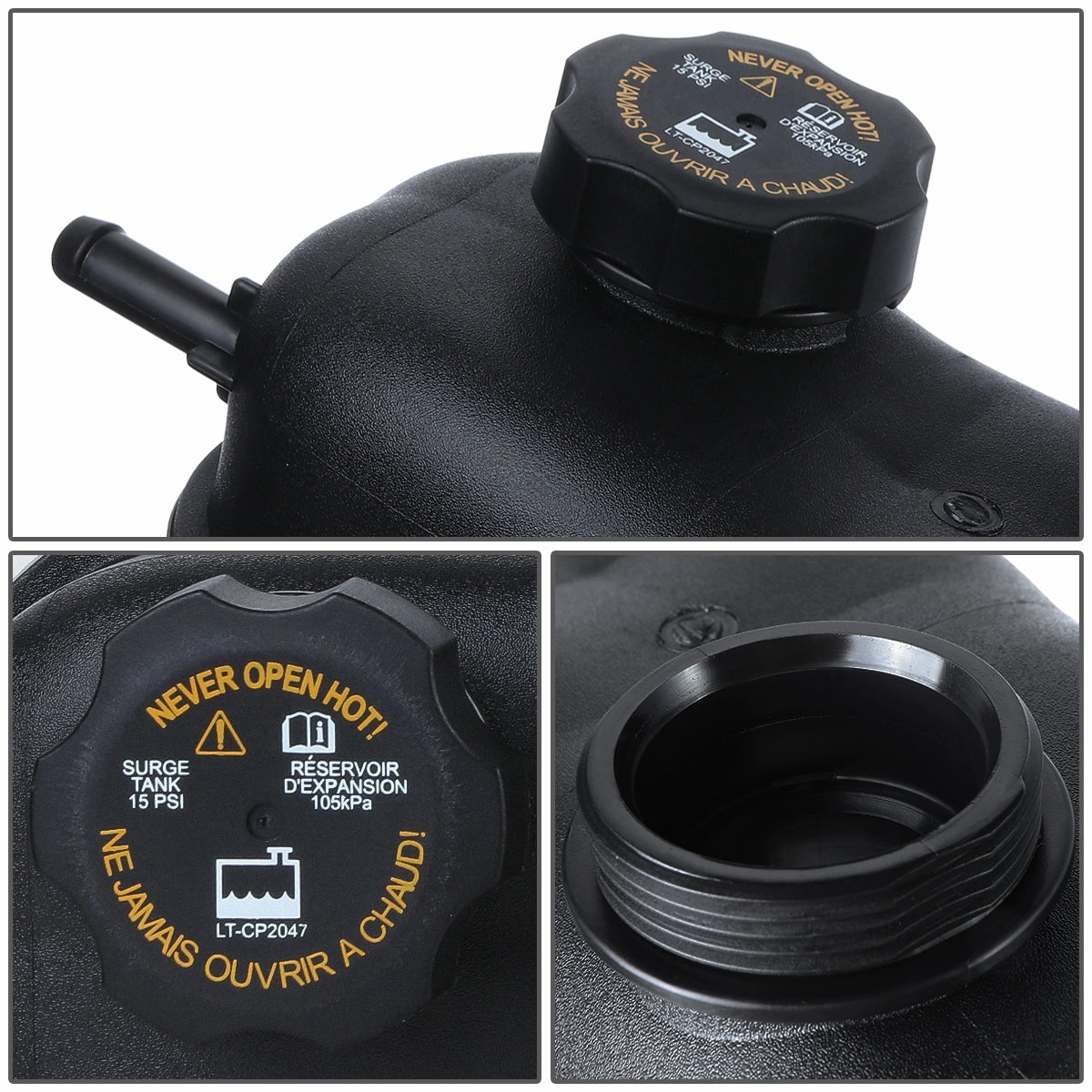 07-19 Chevy Silverado GMC Sierra Coolant Overflow Reservoir w/ Cap