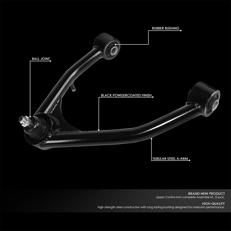 07-19 Sierra Silverado 1500 2 in. -4 in. Lift Front Upper Control Arms - Black