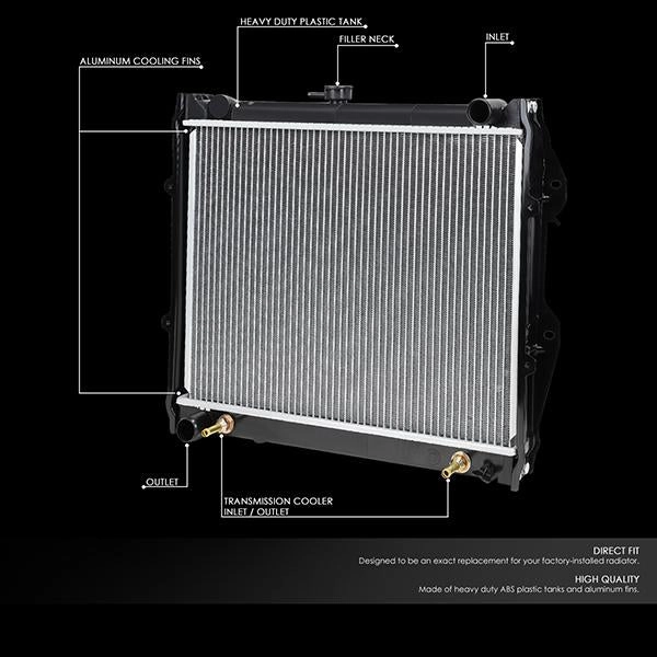 0945 Replacement Radiator<br>84-95 Toyota 4Runner Pickup 2.4L AT/MT