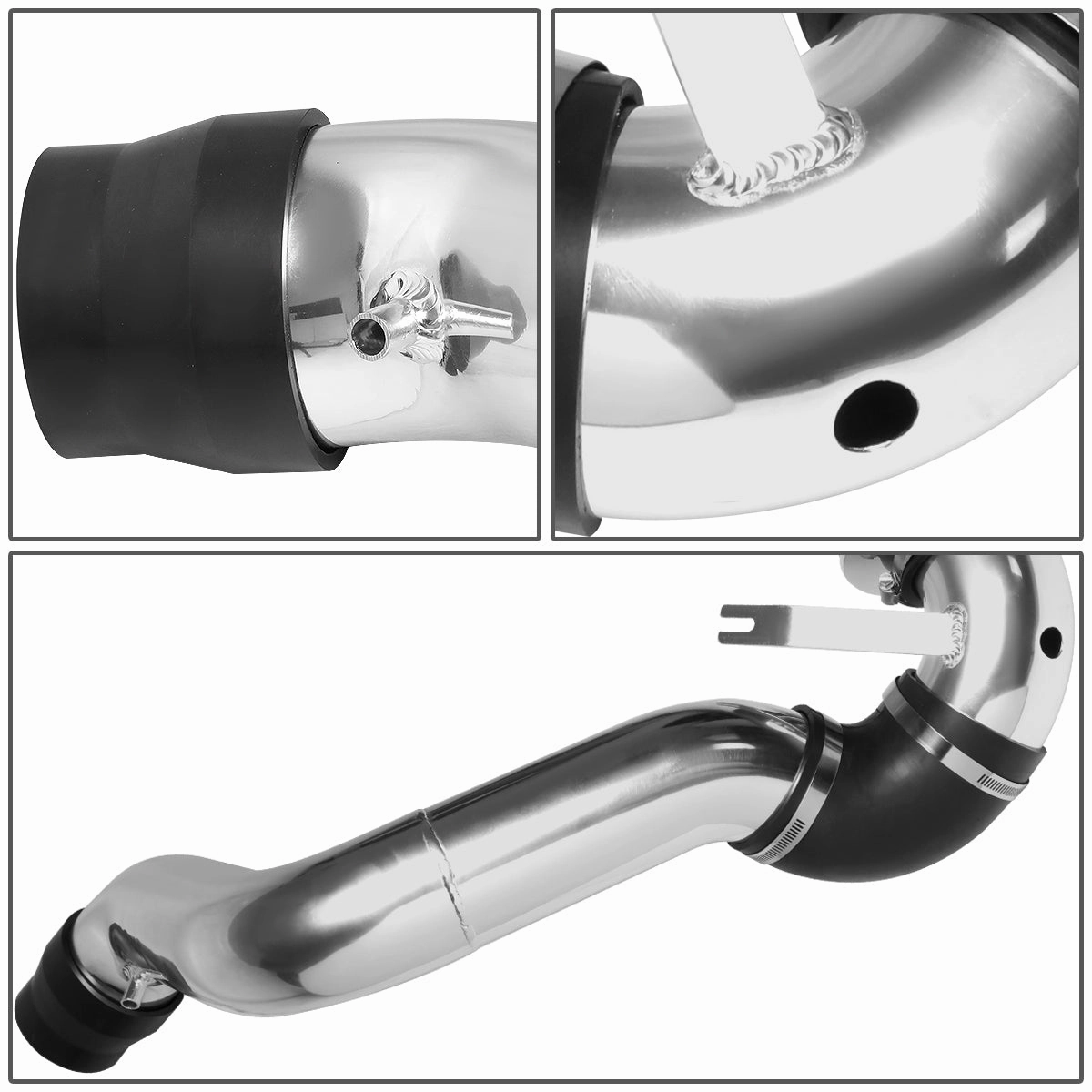 09-10 Dodge Charger Challenger 3.5L 6V Aluminum Cold Air Intake w/Blue Cone Filter