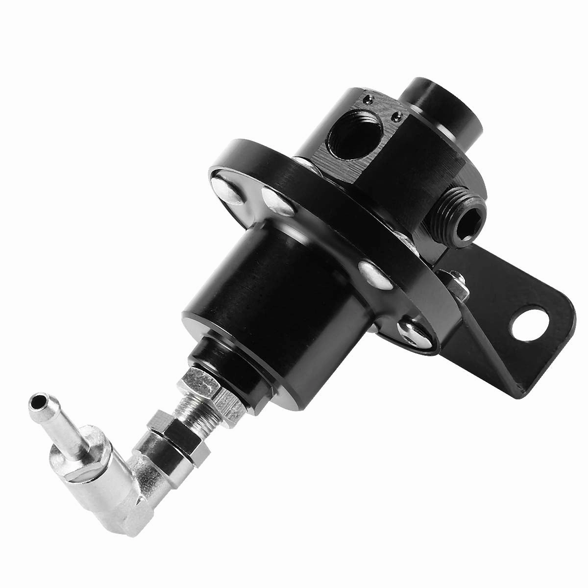 0 to 160 PSI Adjustable Aluminum Fuel Pressure Regulator   Liquid Filled Gauge