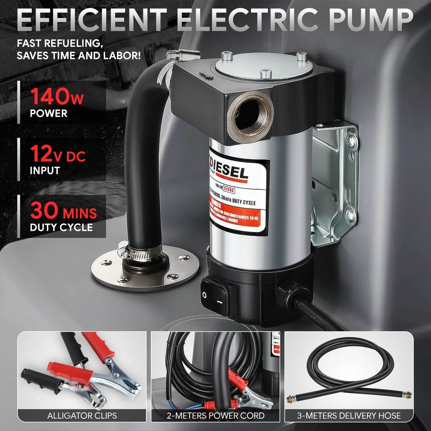 100L Diesel Transfer Fuel Caddy <br> 40L/Min Flow Rate