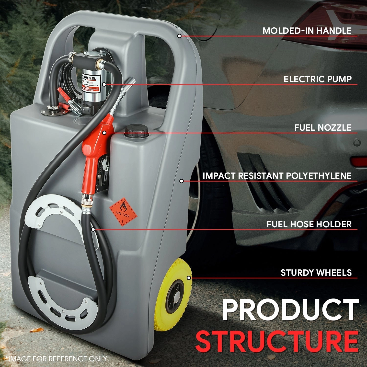 100L Diesel Transfer Fuel Caddy <br> 40L/Min Flow Rate