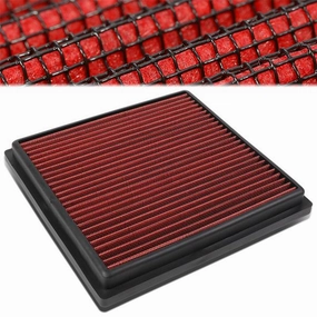 10-16 Toyota Highlander Lexus RX450h Hybrid 3.5L Drop-In Panel Air Filter - Red