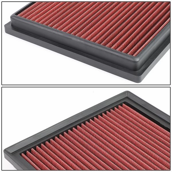 10-16 Toyota Highlander Lexus RX450h Hybrid 3.5L Drop-In Panel Air Filter - Red