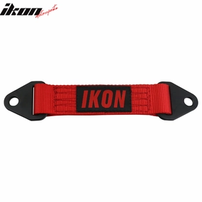 10 Inch Red Limit Straps Shock Suspension Webbing w/ Bolts& IKON Logo
