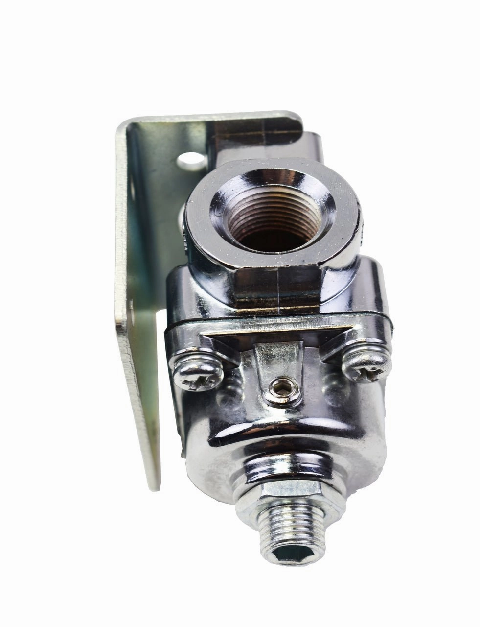 12-803 Fuel Pump Fuel Pressure Regulator 4.5-9 PSI Gasoline Chrome Plated