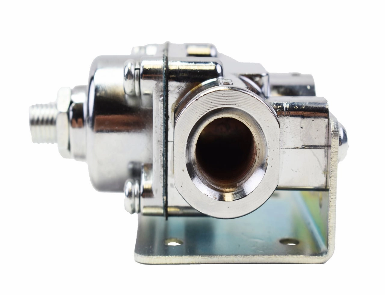 12-803 Fuel Pump Fuel Pressure Regulator 4.5-9 PSI Gasoline Chrome Plated