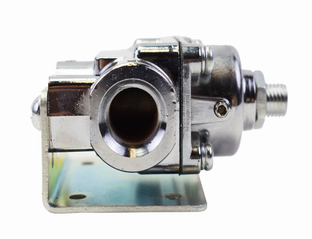 12-803 Fuel Pump Fuel Pressure Regulator 4.5-9 PSI Gasoline Chrome Plated