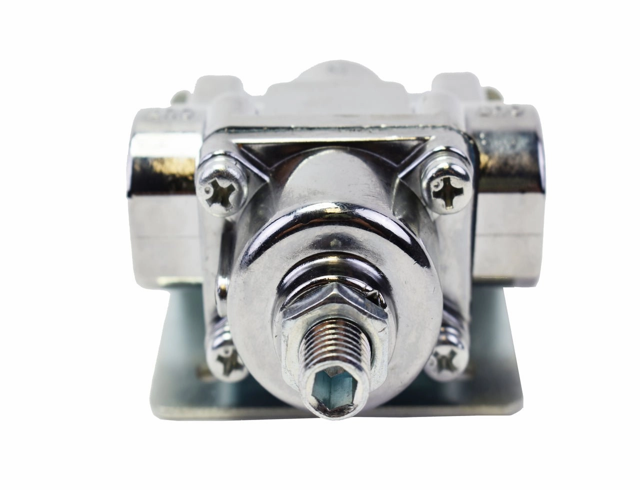 12-803 Fuel Pump Fuel Pressure Regulator 4.5-9 PSI Gasoline Chrome Plated