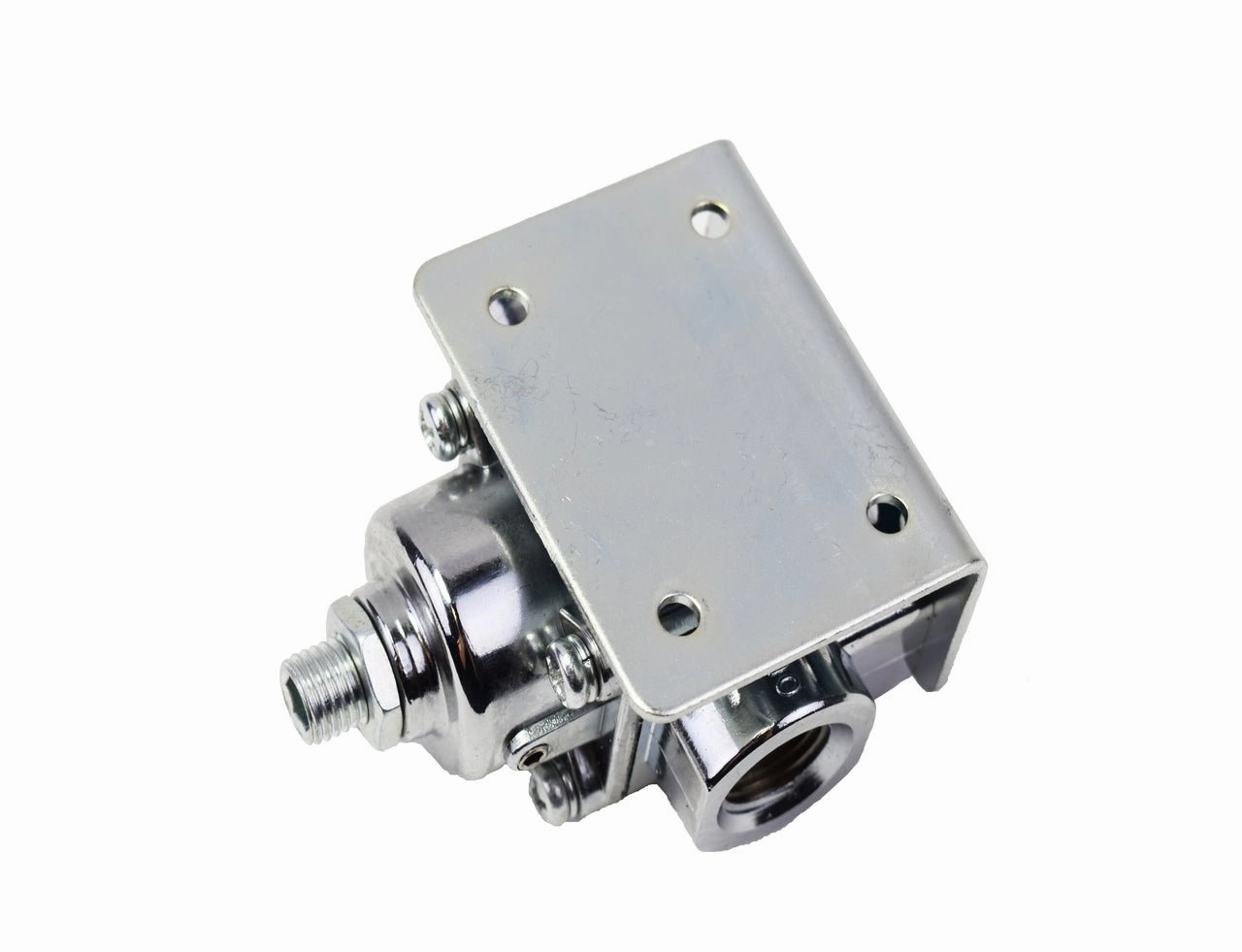 12-803 Fuel Pump Fuel Pressure Regulator 4.5-9 PSI Gasoline Chrome Plated