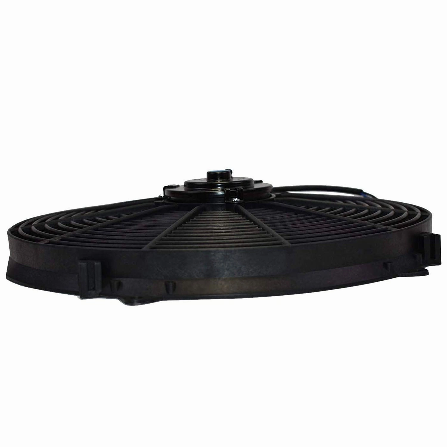 160061 16" High Performance Heavy Duty 12V Black Radiator Electric Wide Curved Cooling Fan Assembly Kit 8 Blade FAN 3000 CFM