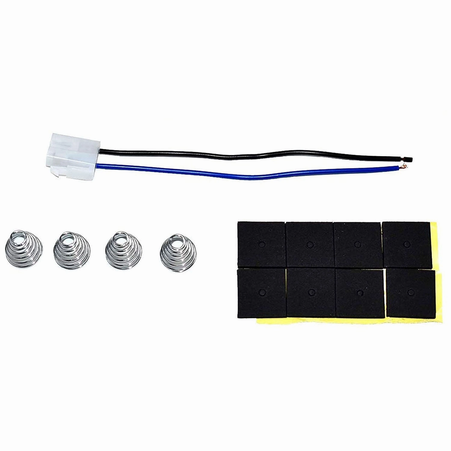 160061 16" High Performance Heavy Duty 12V Black Radiator Electric Wide Curved Cooling Fan Assembly Kit 8 Blade FAN 3000 CFM