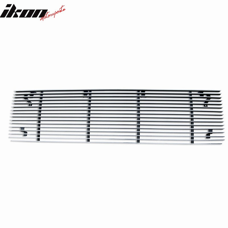 1987-1991 Ford Bronco & F-150 Cutout Style Polished Silver Front Grile