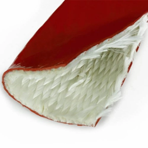 1/2 in. 12mm High-Temperature Silicone/Fiberglass Fire Sleeve Hose