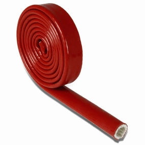 1/2 in. 12mm High-Temperature Silicone/Fiberglass Fire Sleeve Hose