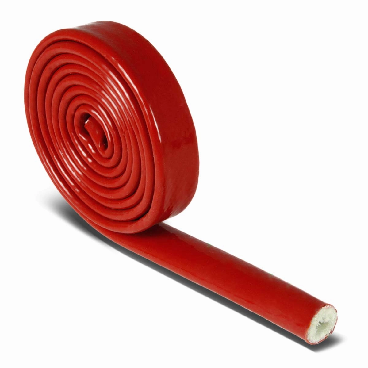 1/4 in. 6mm High-Temperature Silicone/Fiberglass Fire Sleeve Hose