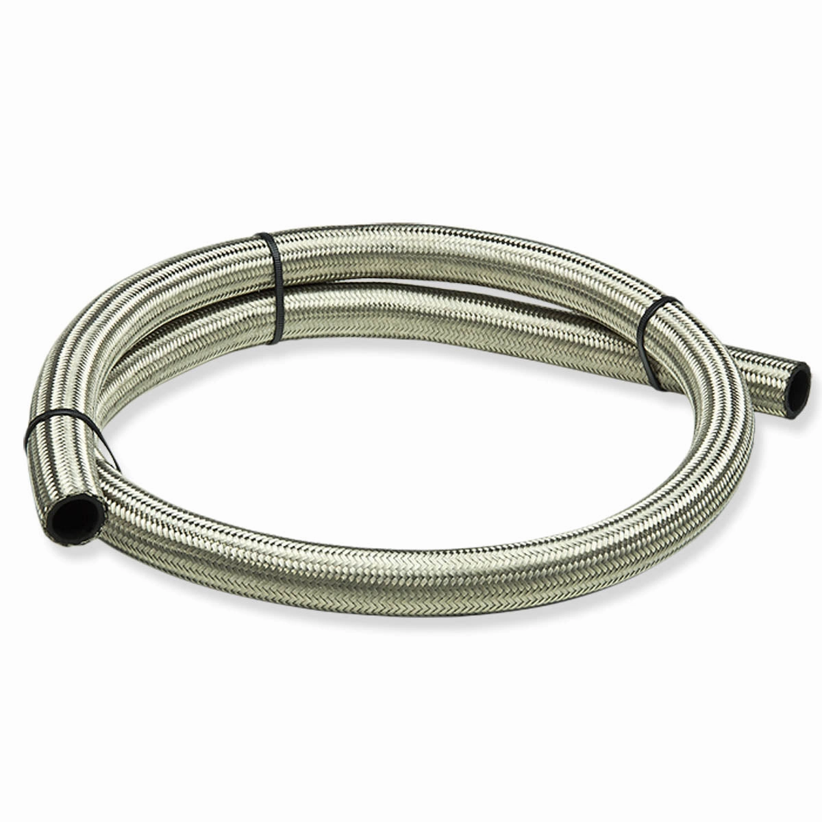 1 Feet AN6 Braided Oil/Gas/Fuel Line - Stainless Steel