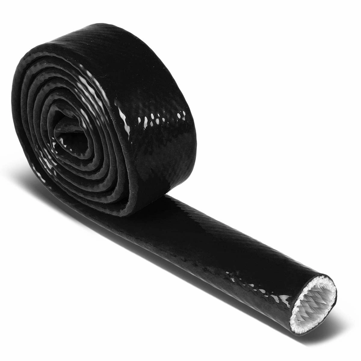 1 in. 25mm High-Temperature Silicone/Fiberglass Fire Sleeve Hose