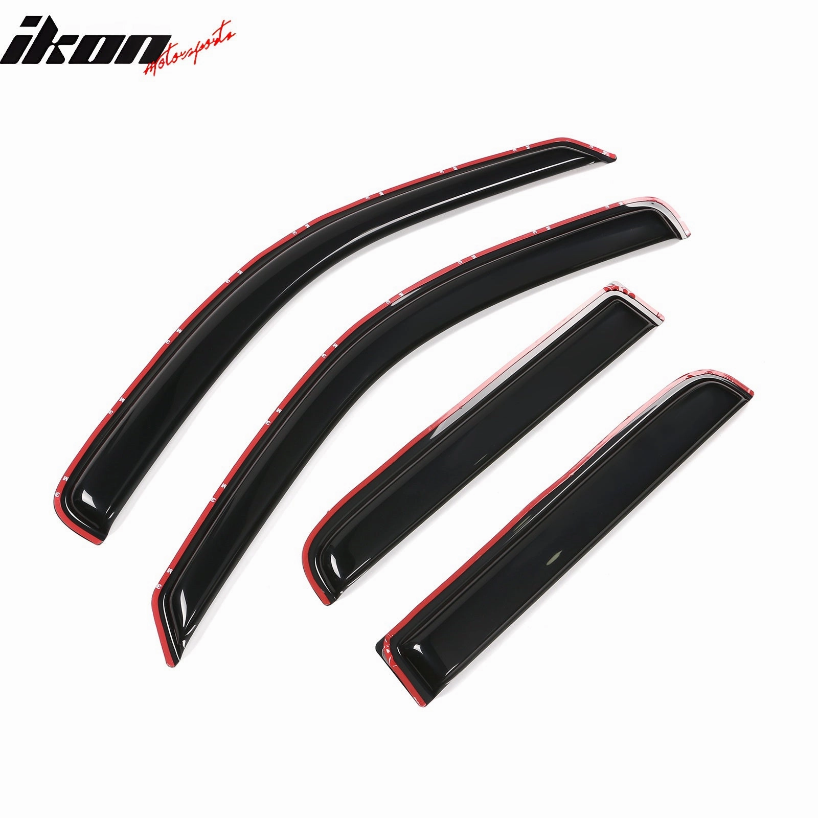 2000-2004 Dodge Dakota Crew Cab In Channel Visor Windows Acrylic