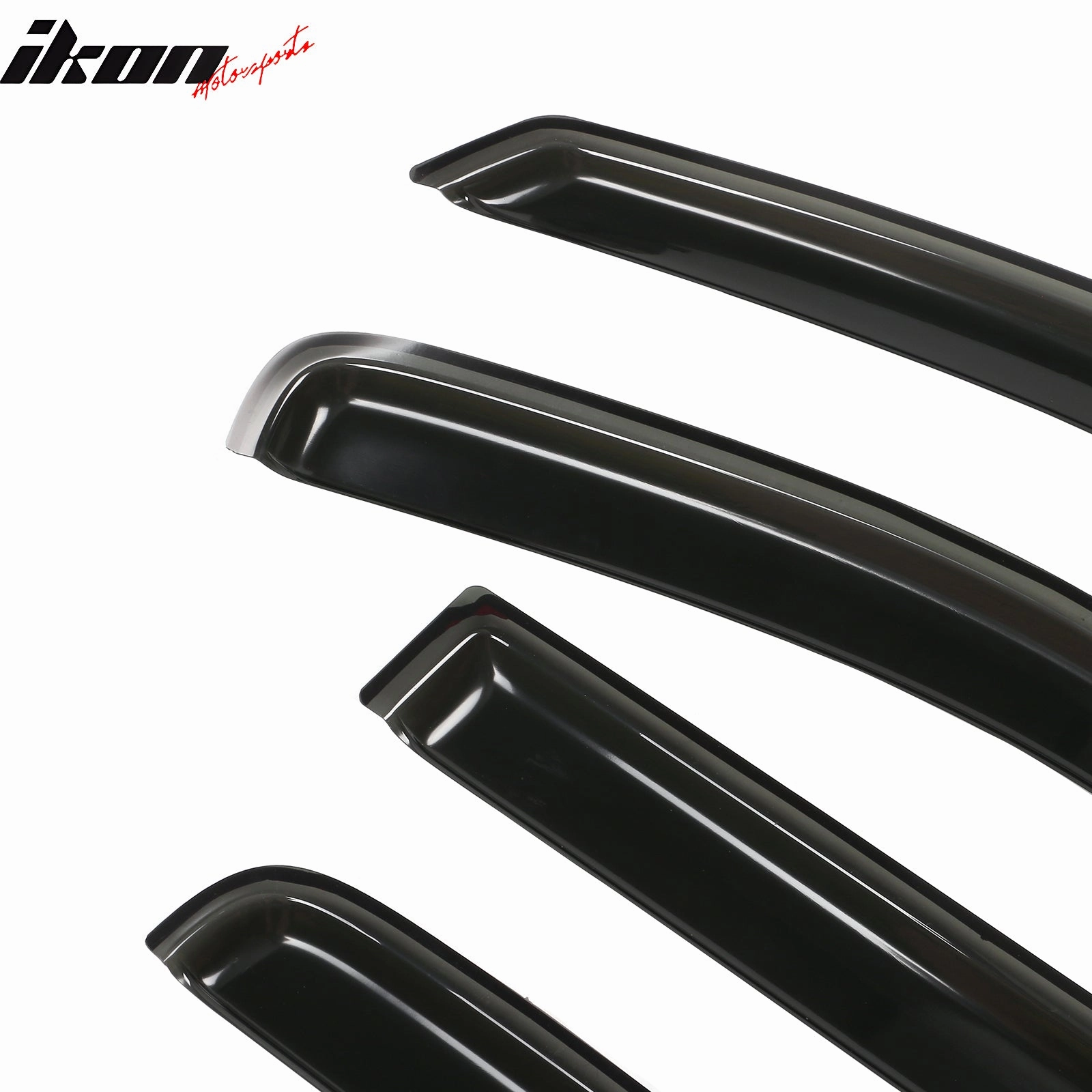 2000-2004 Dodge Dakota Crew Cab In Channel Visor Windows Acrylic