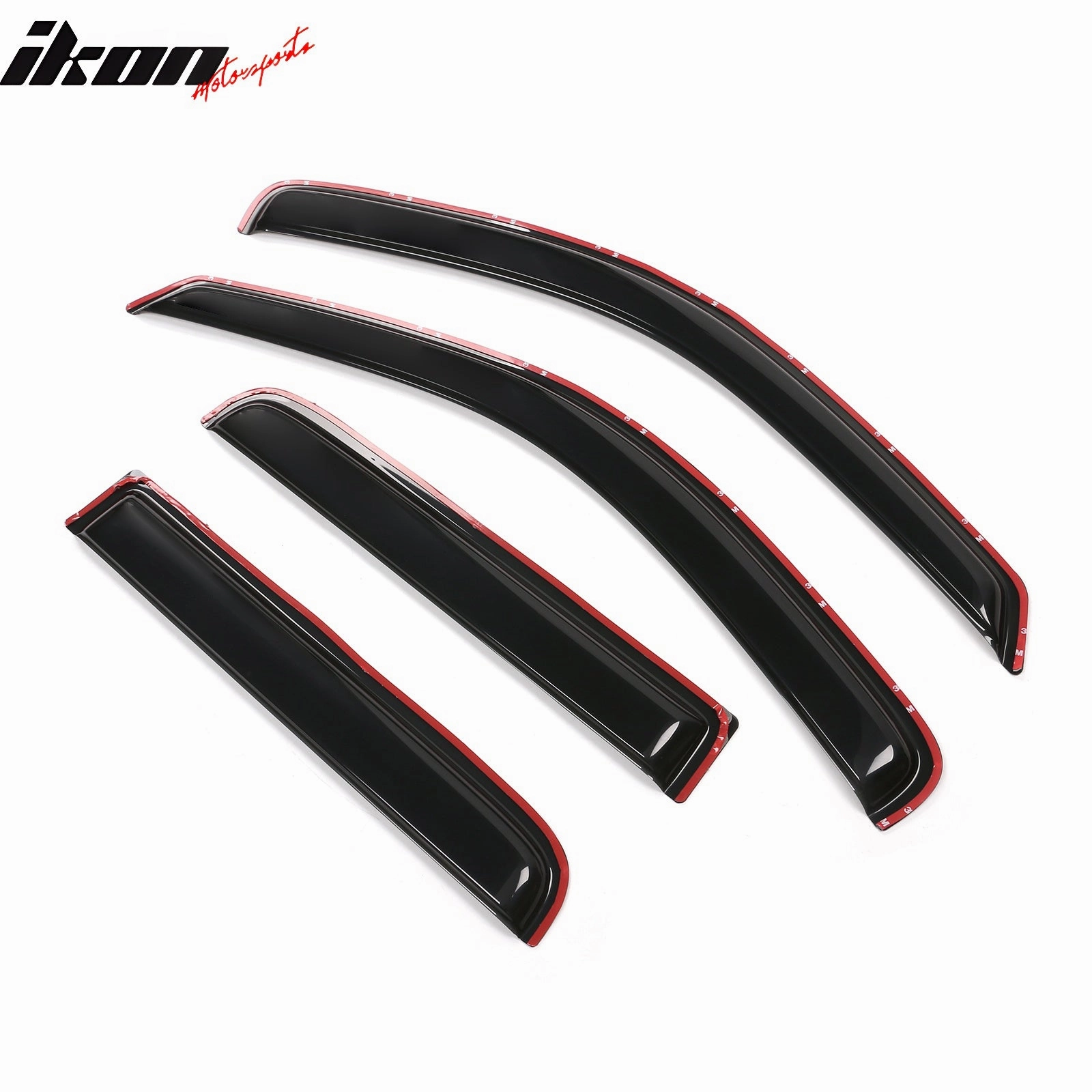 2000-2004 Dodge Dakota Crew Cab In Channel Visor Windows Acrylic