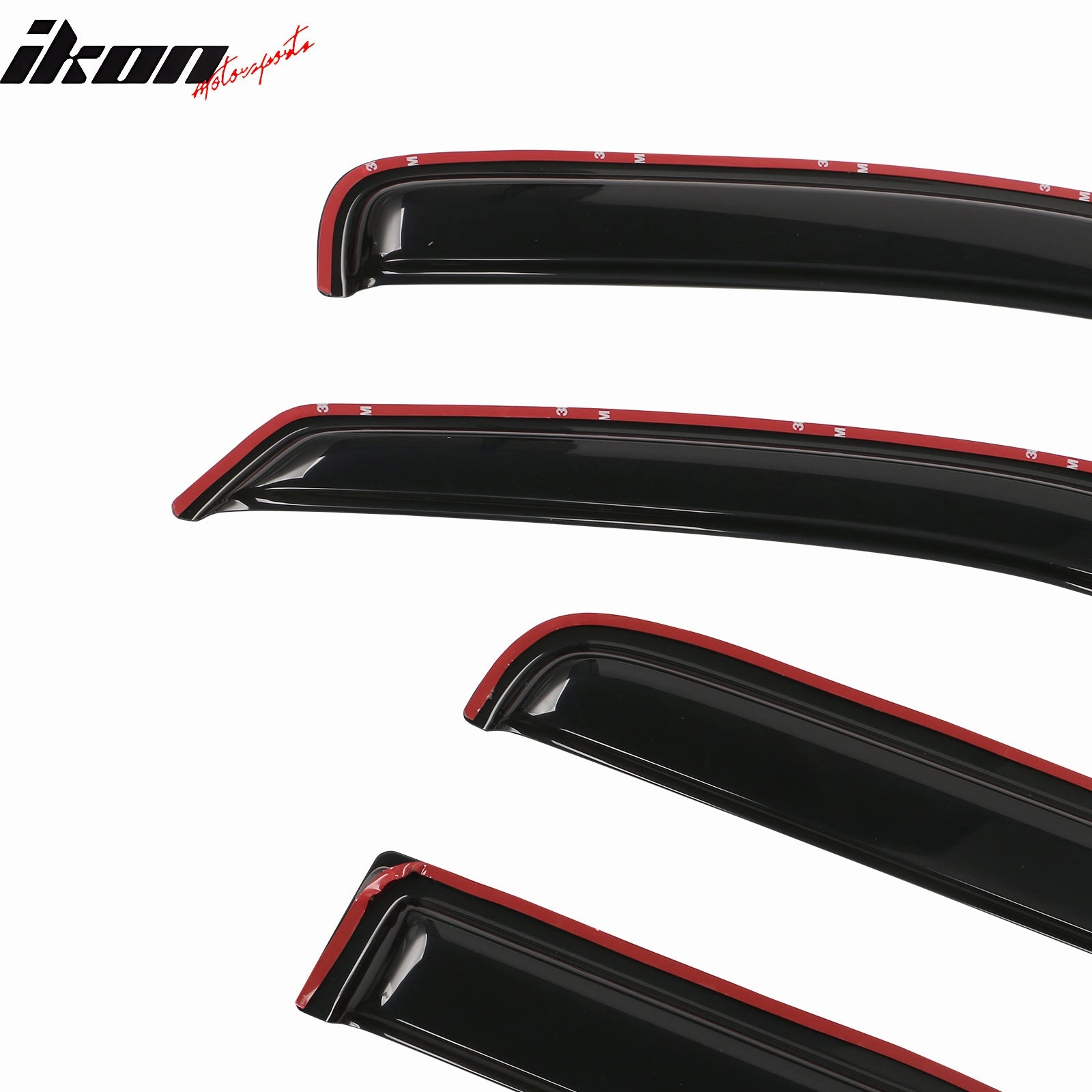 2000-2004 Dodge Dakota Crew Cab In Channel Visor Windows Acrylic