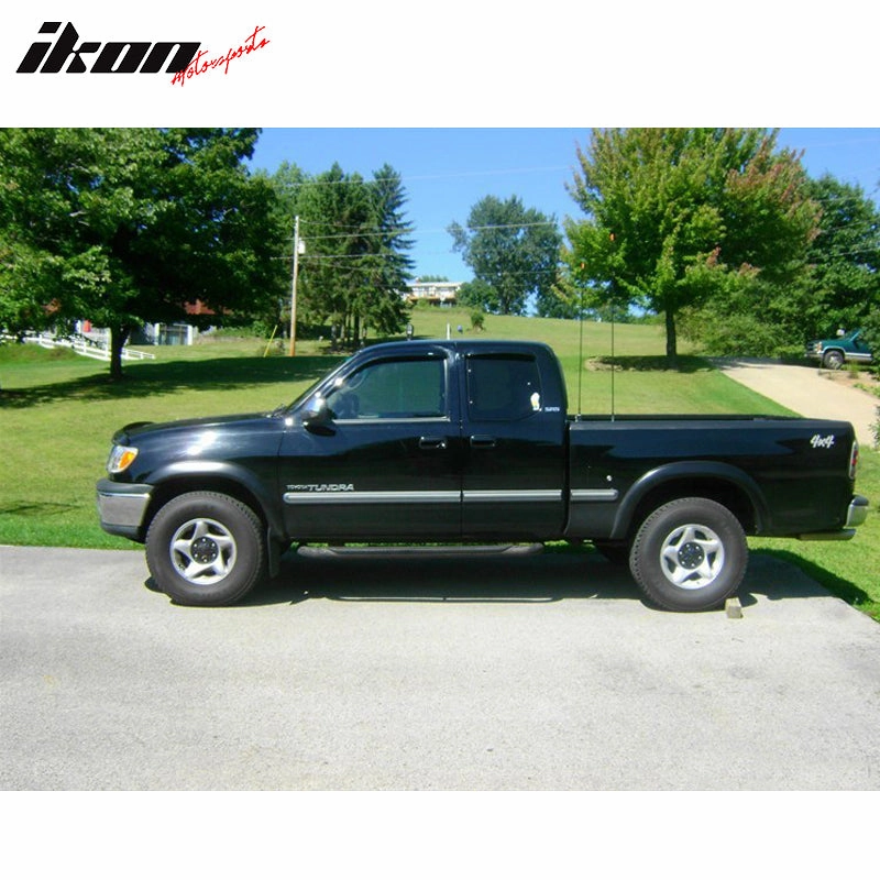 2000-2006 Toyota Tundra Extended Window Visors Slim Style Smoke Acryli