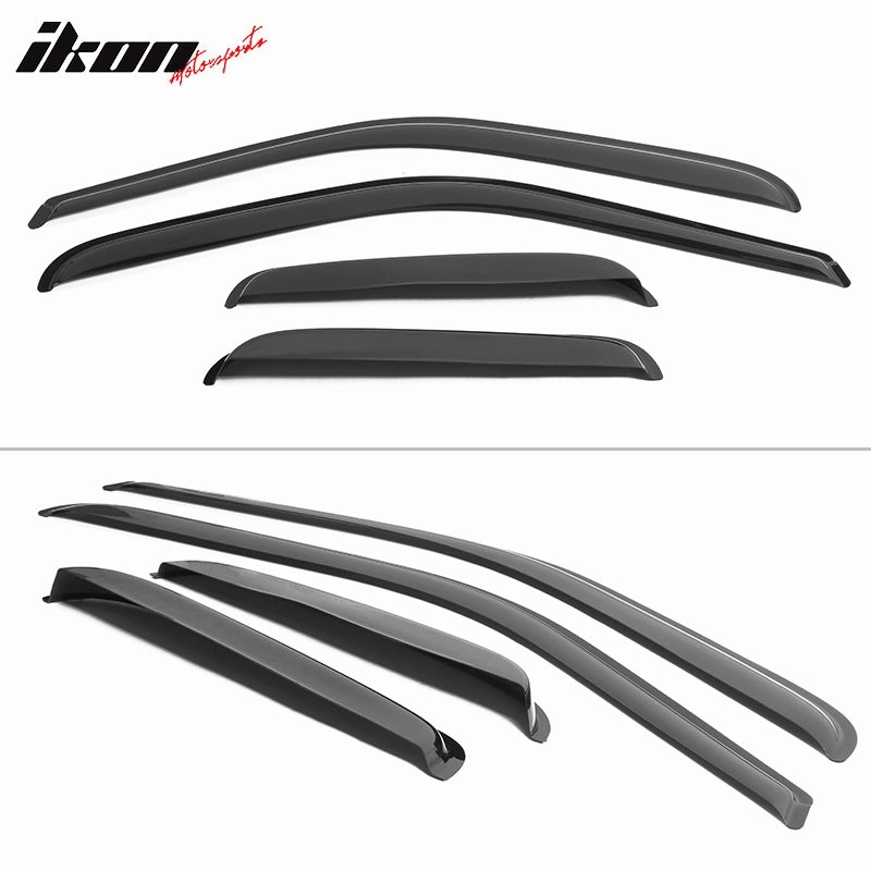2000-2006 Toyota Tundra Extended Window Visors Slim Style Smoke Acryli