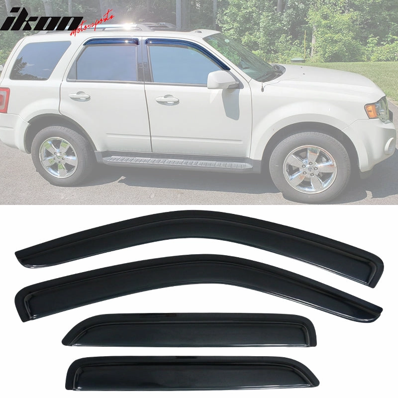2001-2012 Ford Escape & Mazda Tribute & Mercury Mariner Smoke Visor Wi
