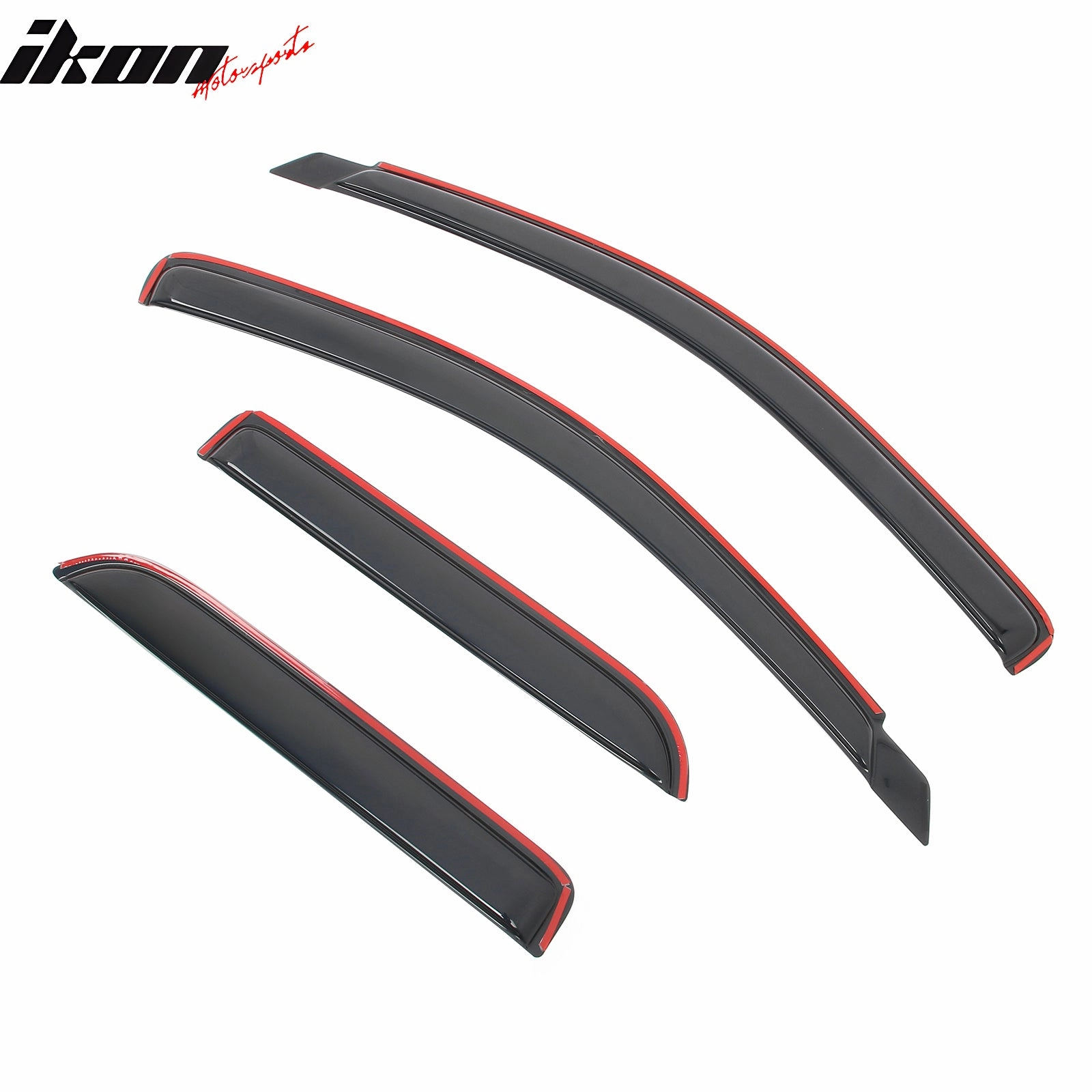 2002-2009 Dodge Ram 1500 2500 3500 Quad Cab Window Visors In Channel