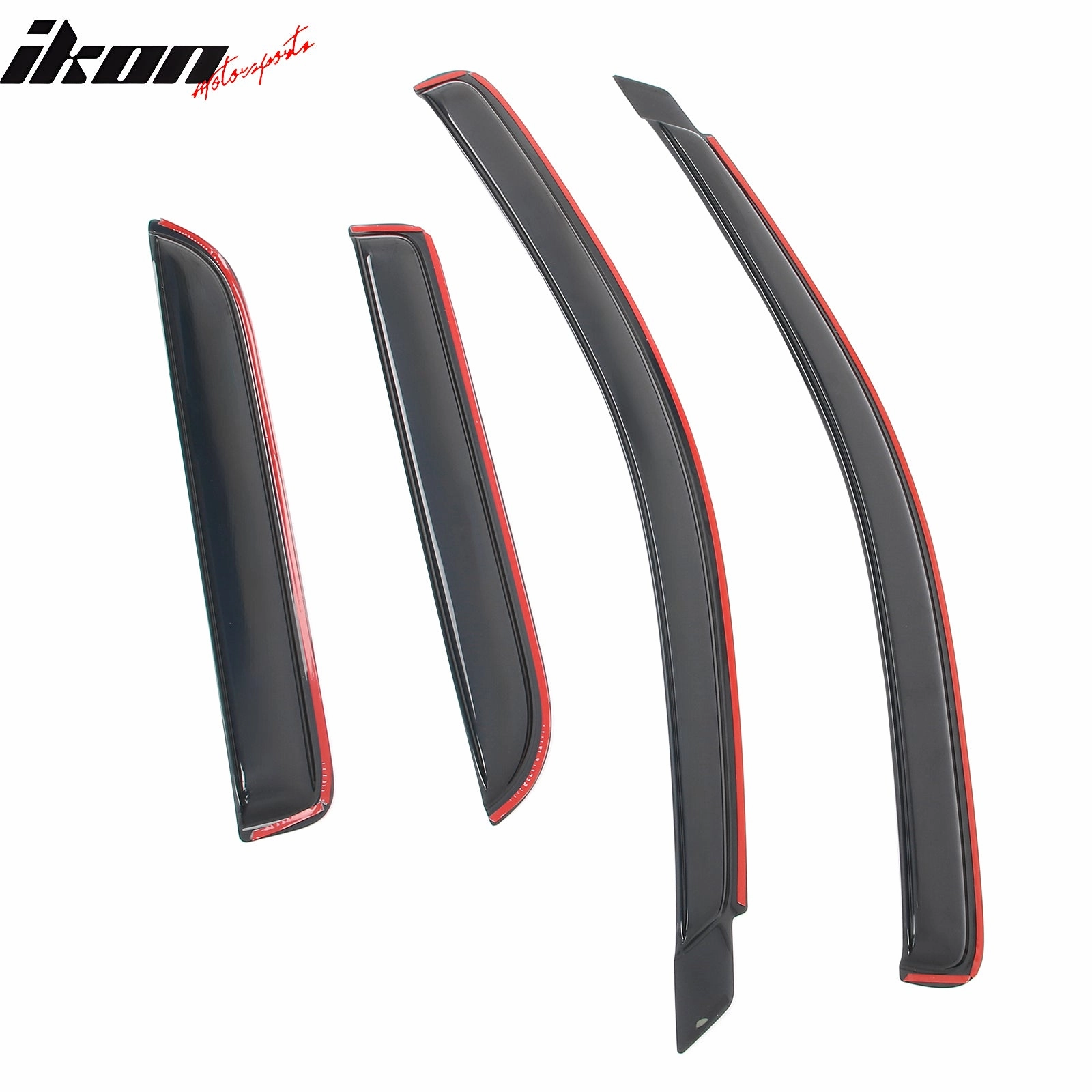 2002-2009 Dodge Ram 1500 2500 3500 Quad Cab Window Visors In Channel