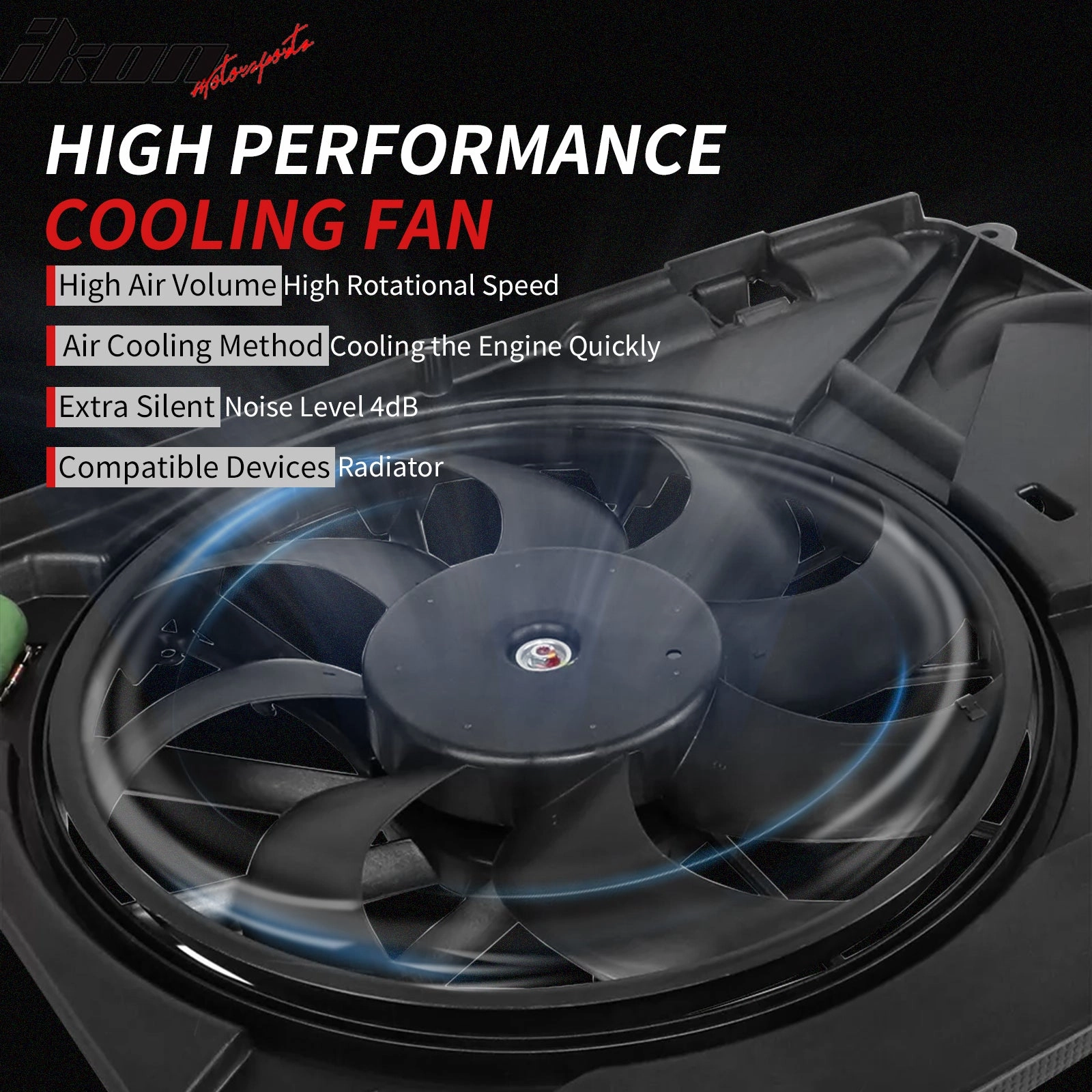 2005-2008 Audi A4 GEN 3 2003-2009 A4 Cabrio Dual Cooling Fan Assembly