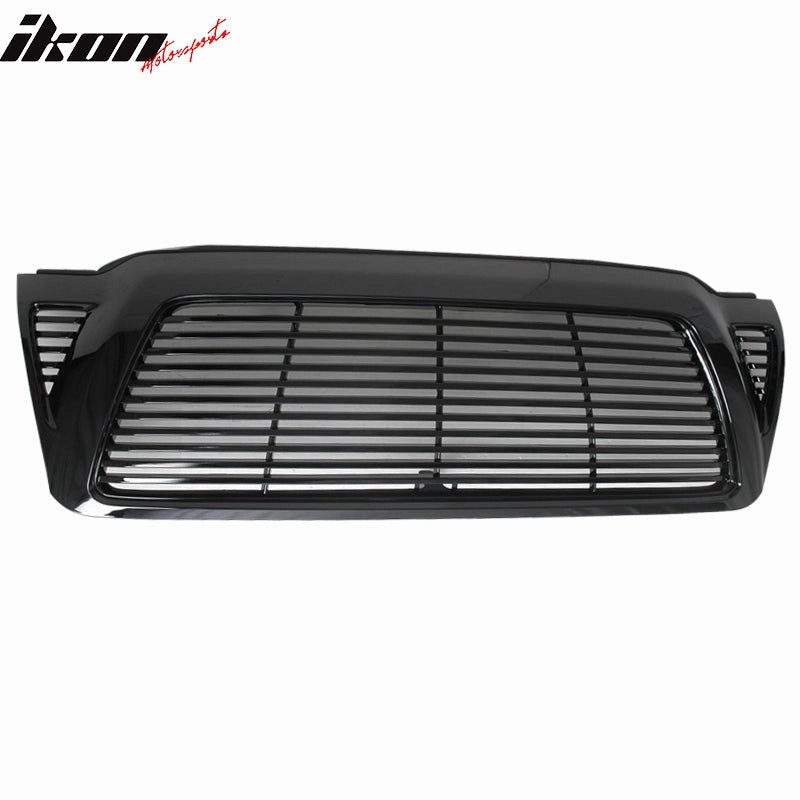 2005-2011 Toyota Tacoma Horizontal Style Black Front Hood Grille ABS