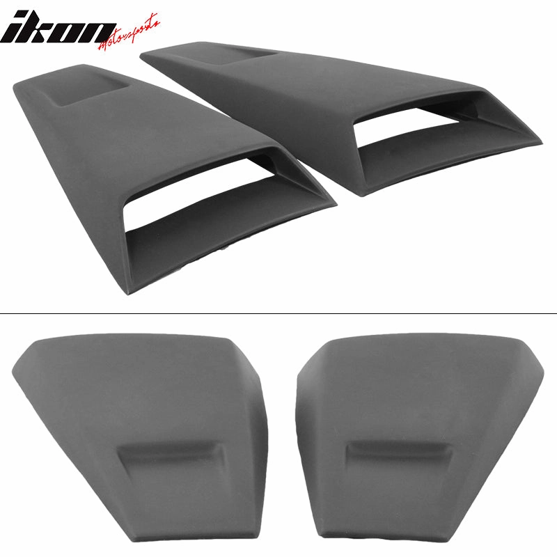 2005-2014 Ford Mustang Rear Window Louvers Side Vent Scoops ABS PU