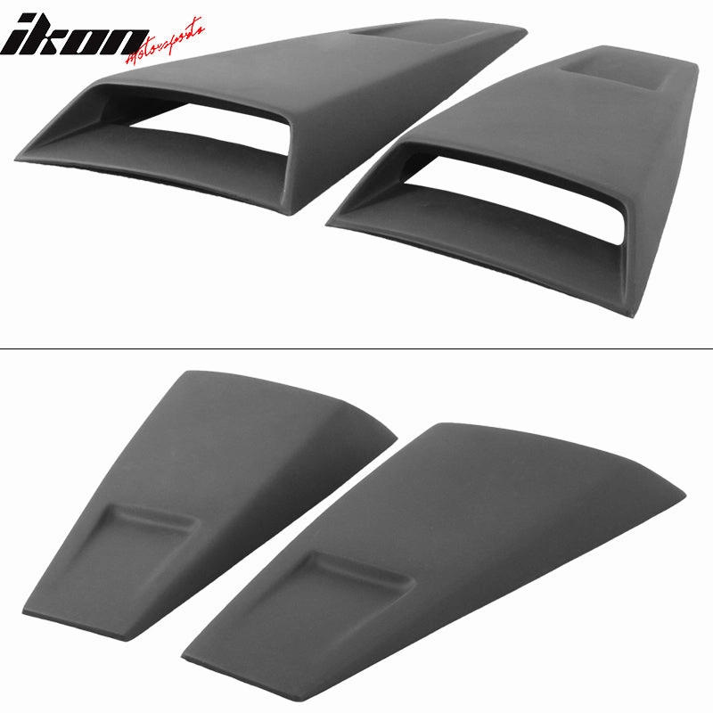2005-2014 Ford Mustang Rear Window Louvers Side Vent Scoops ABS PU