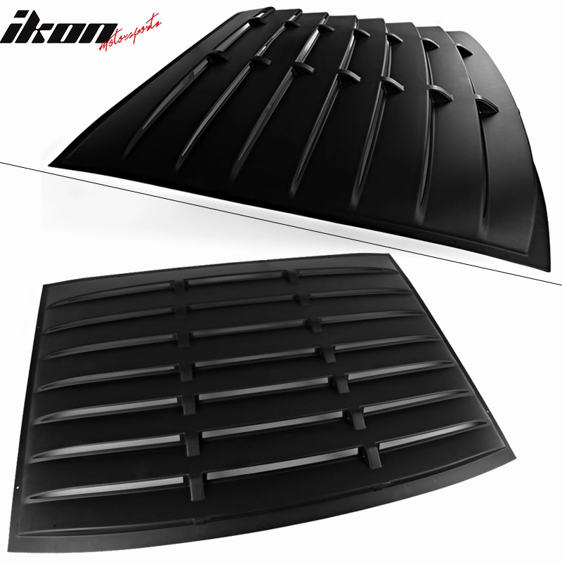 2005-2014 Ford Mustang Rear Window Louvers Side Vent Scoops ABS PU