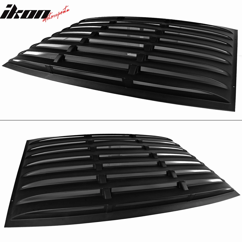 2005-2014 Ford Mustang Rear Window Louvers Side Vent Scoops ABS PU