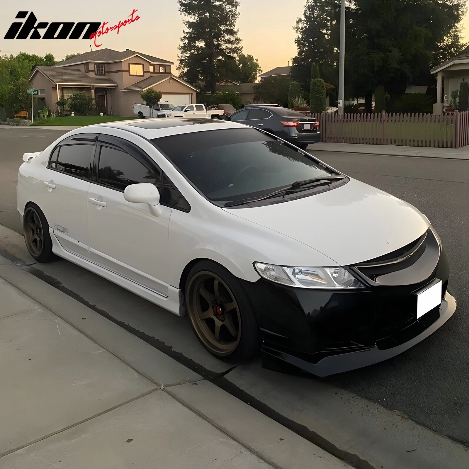 2006-2011 Honda Civic Sedan Window Visors Polycarbonate