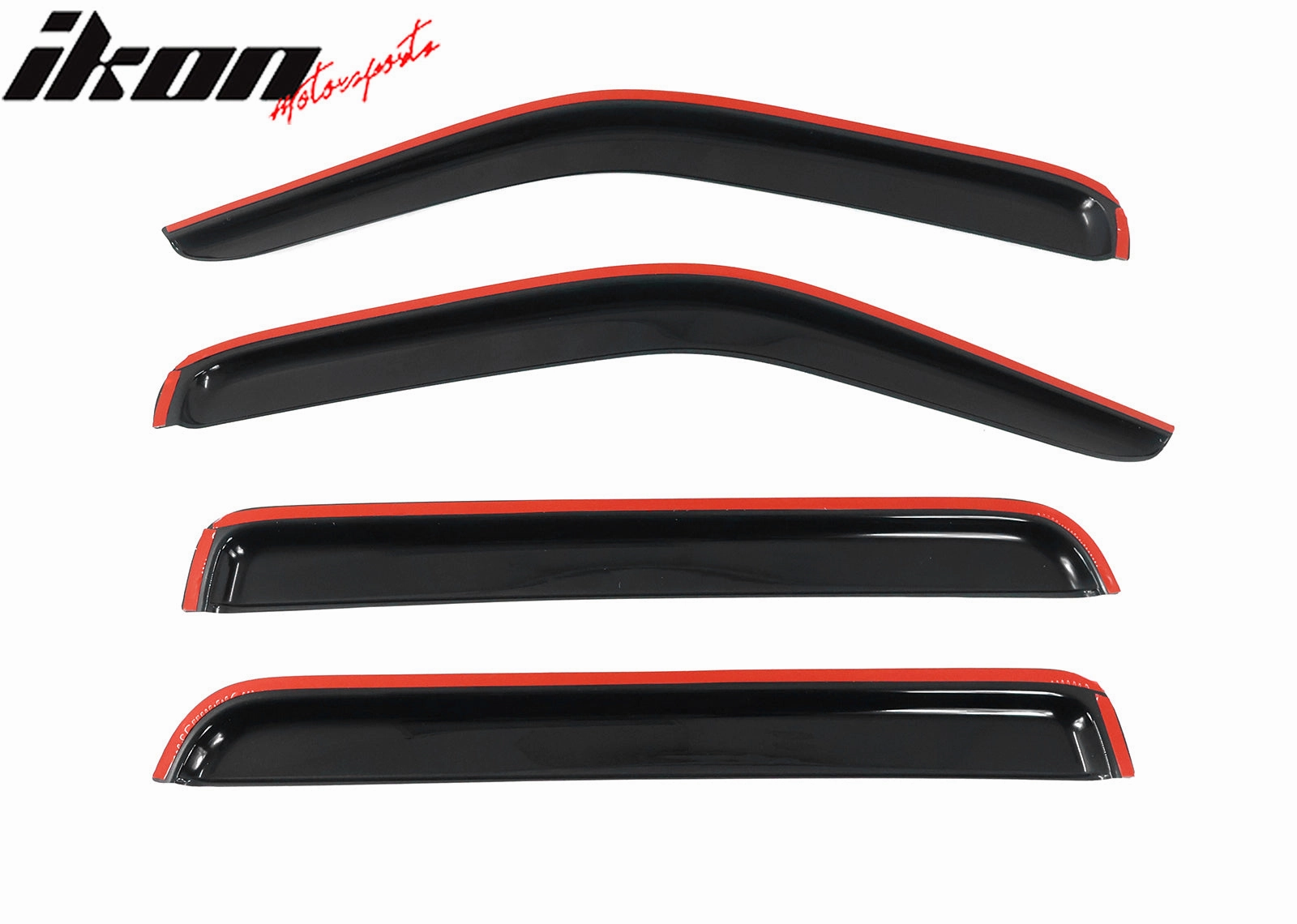 2007-2011 Dodge Nitro Slim Style Smoke Tinted Visor Windows Acrylic