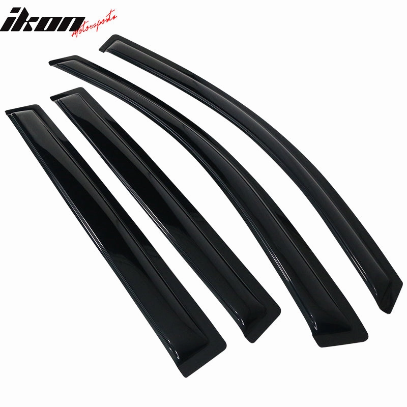 2007-2013 Acura MDX Visor Windows Rain Guard Acrylic Slim Style Smoke