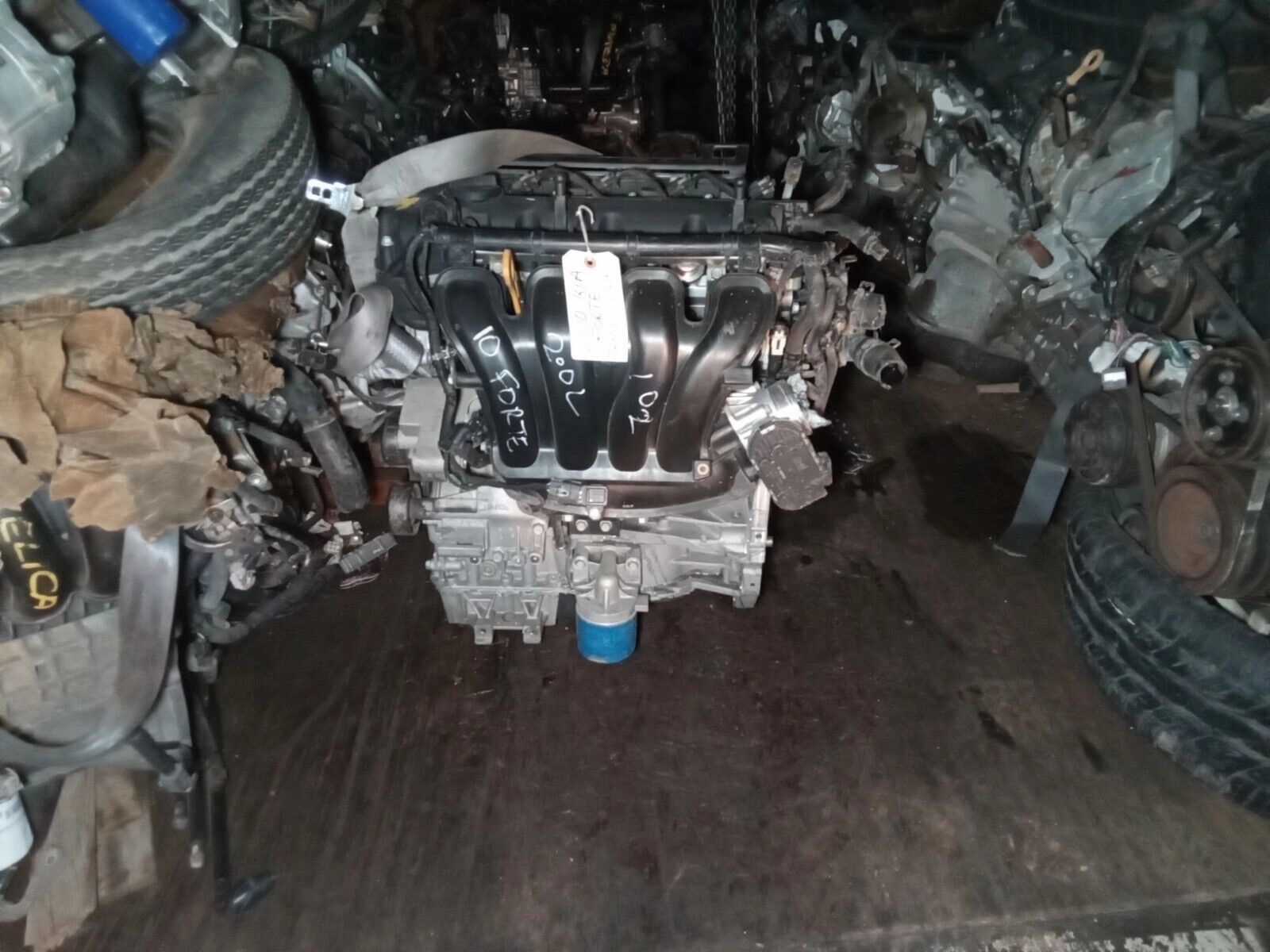 2010 10 KIA FORTE thru 9/29/09, 2.0L VIN 2  Cali EMISSIONS ENGINE MOTOR ASSEMBLY