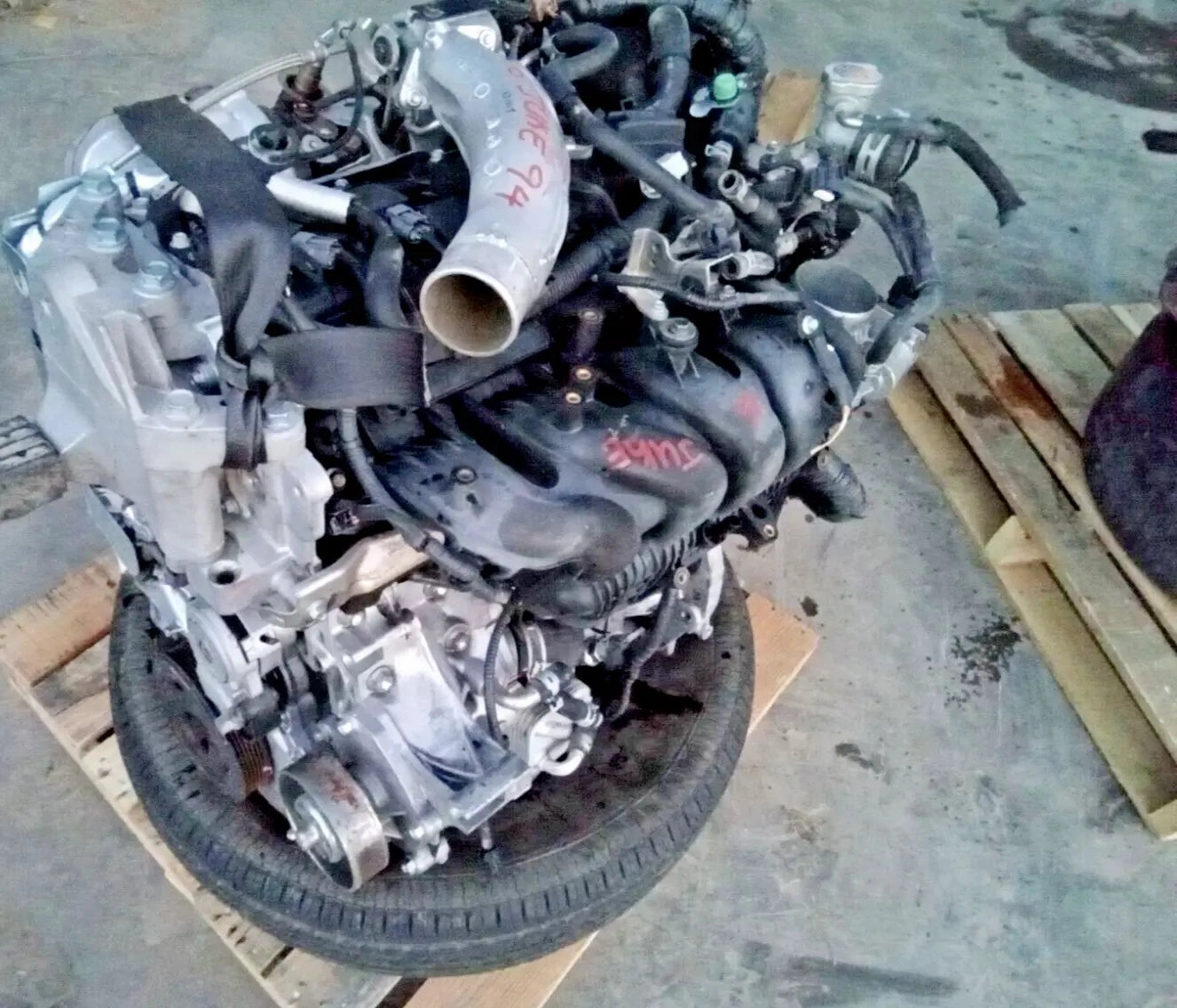 2015 2016 17 NISSAN JUKE 1.6L VIN A MR16DDT CVT S W/TURBO ENGINE MOTOR ASSEMBLY